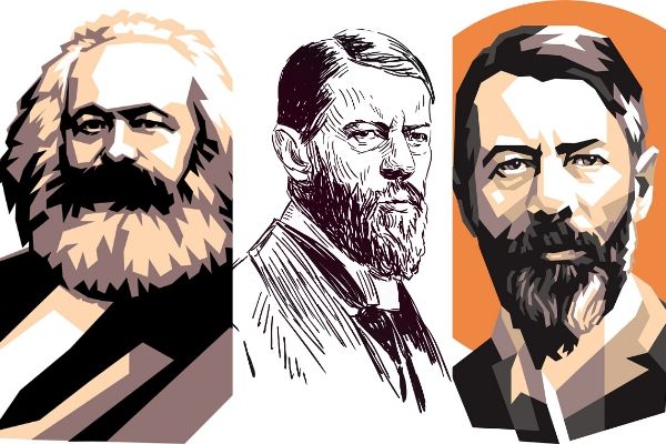 Durkheim, Marx e Weber são considerados os teóricos basilares da sociologia.