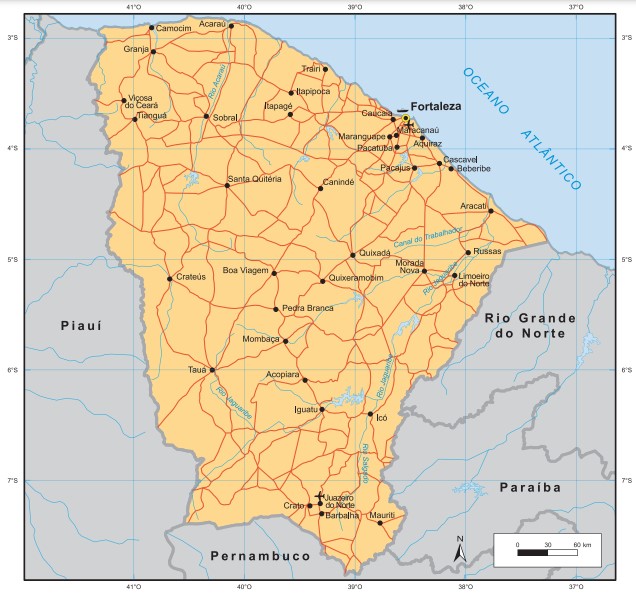 12 regionais de Fortaleza, confira a nova divisão da capital cearense, Ceará