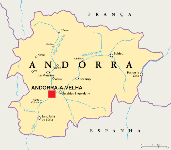 Localização de Andorra.