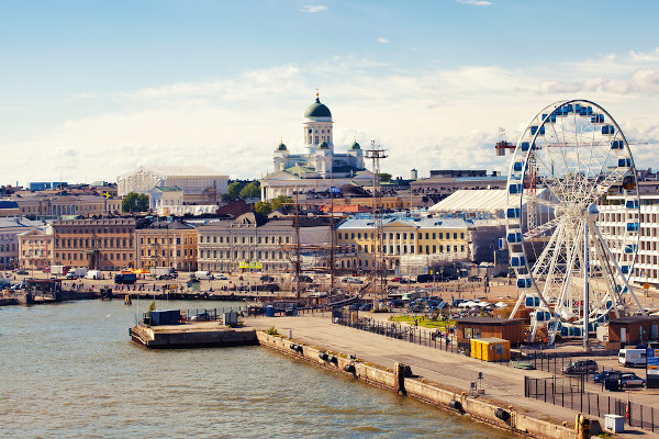 Vista de Helsinque, capital da Finlândia