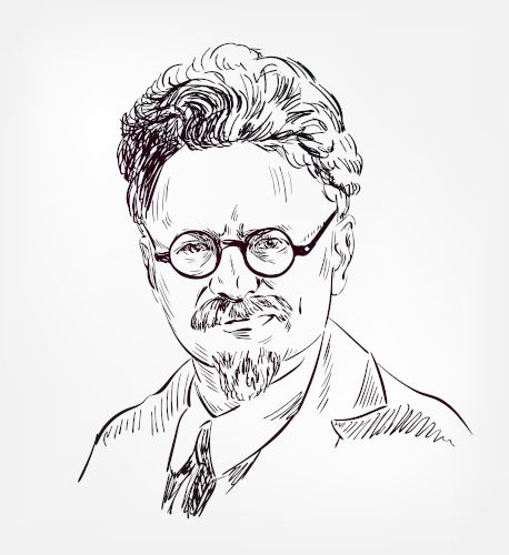 Leon Trotsky foi um revolucionário russo que teve atuação destacada durante a Revolução de Outubro de 1917.[1]