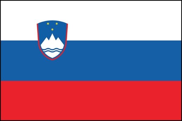 Bandeira da Eslovênia.