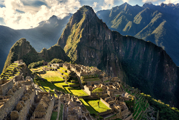 Vista da cidade de Machu Picchu.