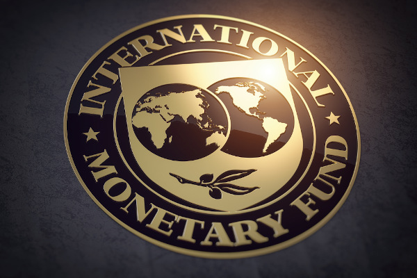  Logotipo do Fundo Monetário Internacional (FMI).