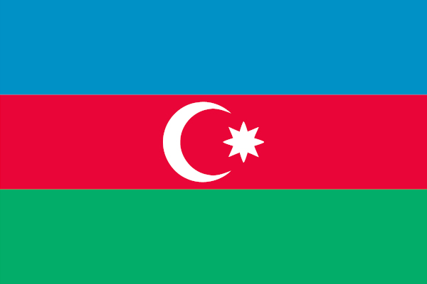 Bandeira do Azerbaijão.