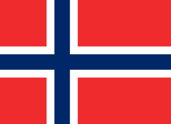 Bandeira da Noruega.