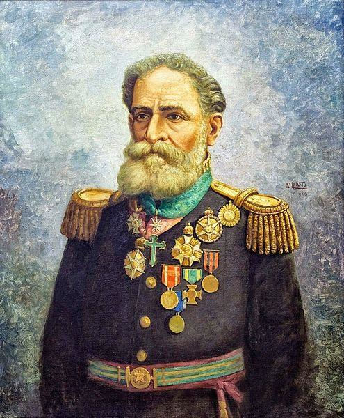 Marechal Deodoro da Fonseca em pintura de Benedito Calixto (1920).