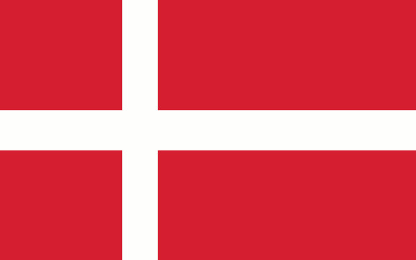 Bandeira da Dinamarca.