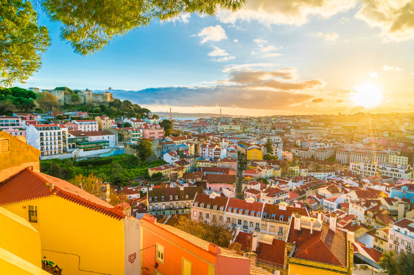 Vista panorâmica de Lisboa, capital de Portugal.