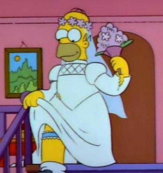 Meme Homer de noiva