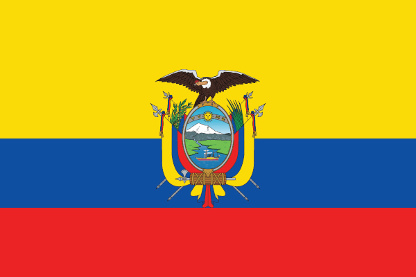 Bandeira do Equador.