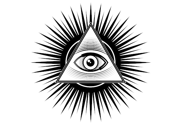 “O olho que tudo vê”, um símbolo da maçonaria.