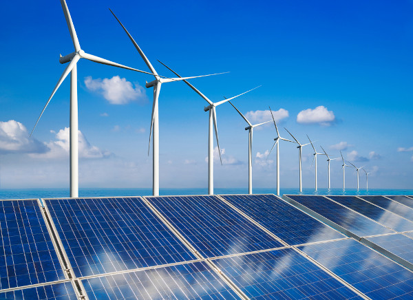 Painel de energia solar, uma alternativa de energia que ajuda a produzir carbono neutro.
