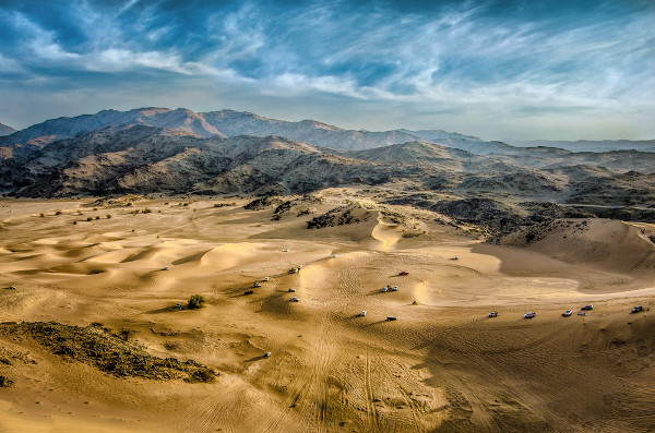 Região do Deserto Arábico, um dos maiores desertos do mundo.