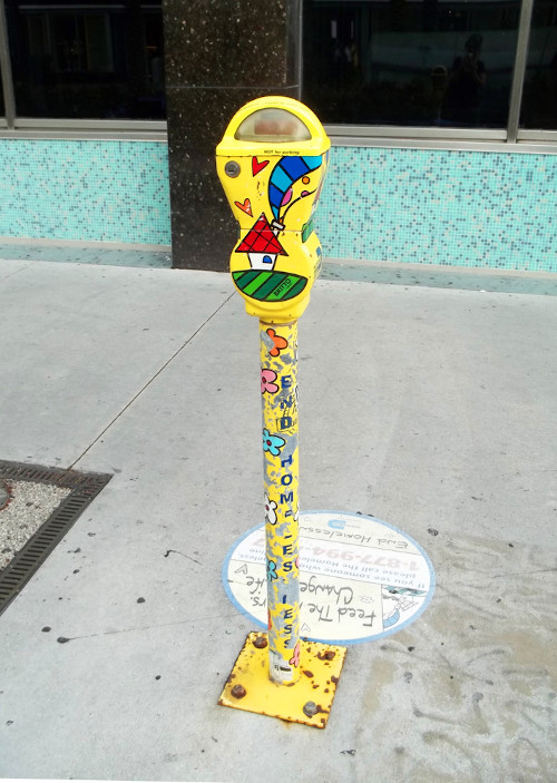 Parquímetro pintado por Romero Britto, em Miami. [2]