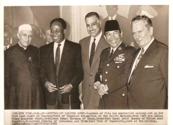 Líderes dos países que participaram da Conferência de Bandung, que determinou a descolonização da África.