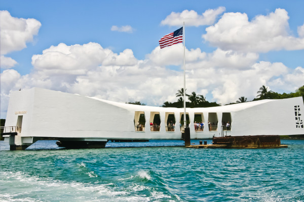 Memorial Nacional do USS Arizona, em Pearl Harbor, em Honolulu, no Havaí.