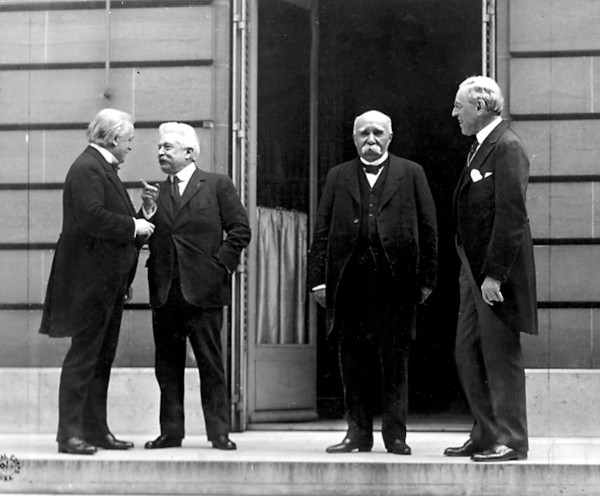 Os Quatro Grandes na Conferência de Paz de Paris.