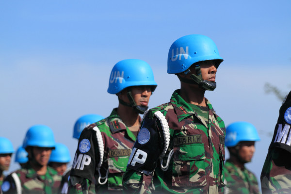 Soldados da Força de Manutenção da Paz das Nações Unidas.