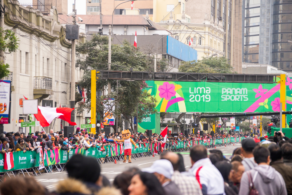 Prova de maratona nos Jogos Pan-Americanos 2019 em Lima, no Peru