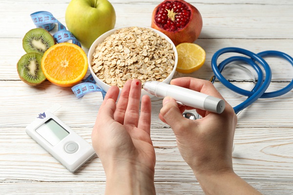 Alimentos e caneta de insulina
