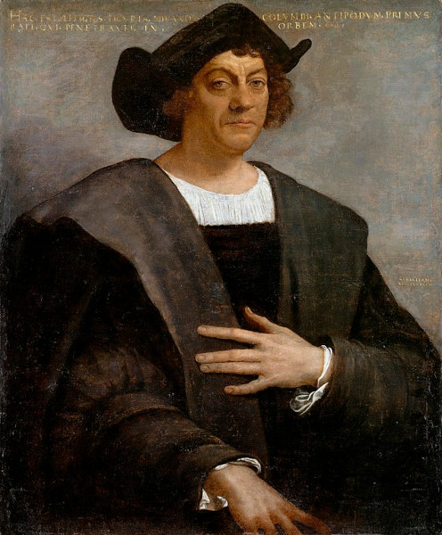 Pintura de Cristóvão Colombo, líder da expedição que ocasionou a chegada dos espanhóis à América e a colonização espanhola.