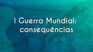 Título "I Guerra Mundial: consequências" escrito em fundo verde.