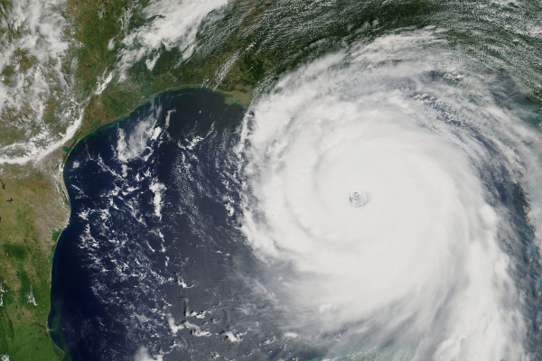 Furacão Katrina, um dos maiores furacões que ocorreram nos Estados Unidos.