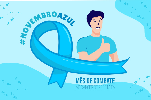 Imagem ilustrativa sobre a campanha do Novembro Azul.