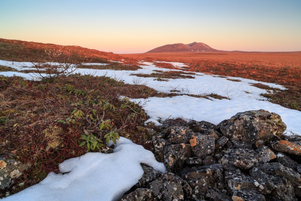 Paisagem natural no bioma Tundra, um dos biomas do mundo.