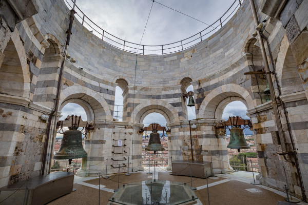 Sinos da Catedral de Pisa, os quais estão abrigados na Torre de Pisa.