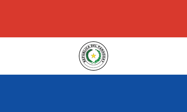 Bandeira do Paraguai.