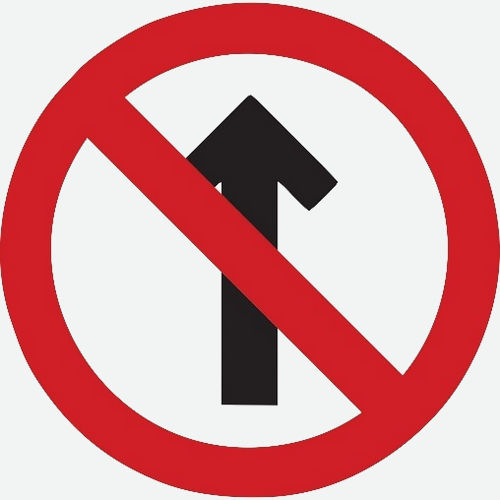 Placa “sentido proibido”, um exemplo de linguagem não verbal, que se difere da linguagem verbal.