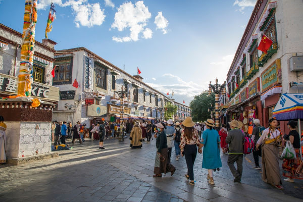 Região urbana de Lhasa, capital do Tibete e sua cidade mais populosa.