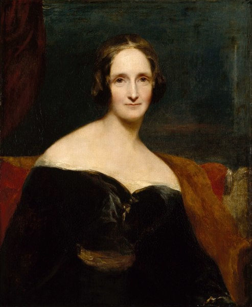 Retrato da escritora Mary Shelley, autora de Frankenstein.