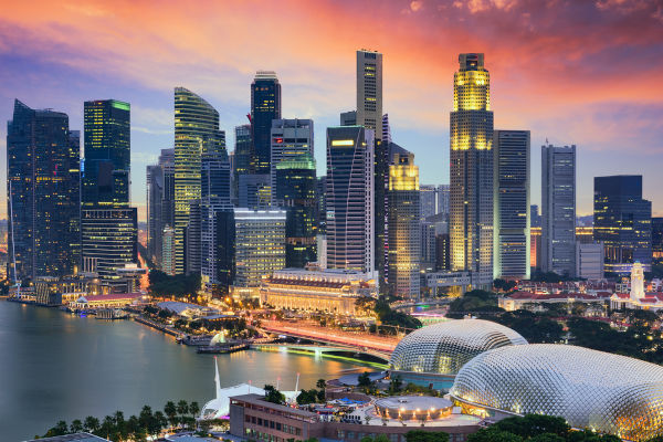 Paisagem cultural de Singapura, o principal centro financeiro do Sudeste Asiático.