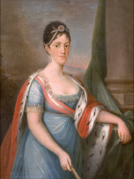 Carlota Joaquina retratada em pintura. Carlota Joaquina retratada em pintura.