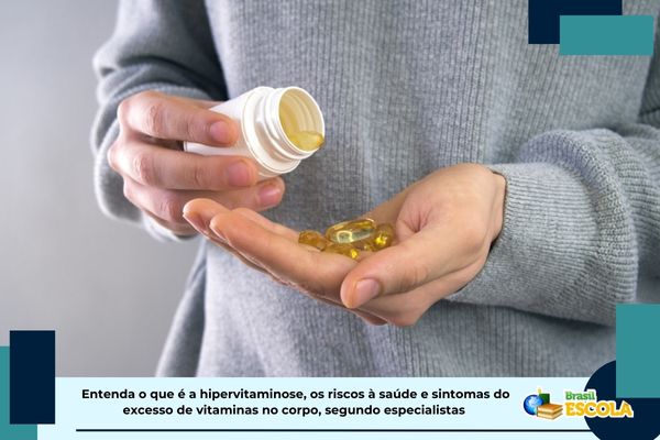Hipervitaminose Pessoa tomando comprimido