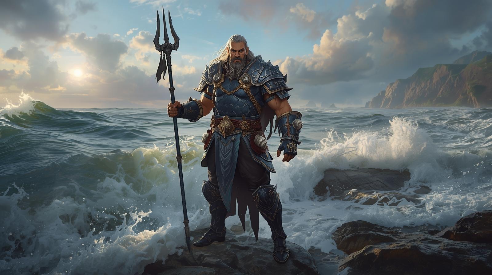 Deus Njord, um dos deuses nórdicos.
