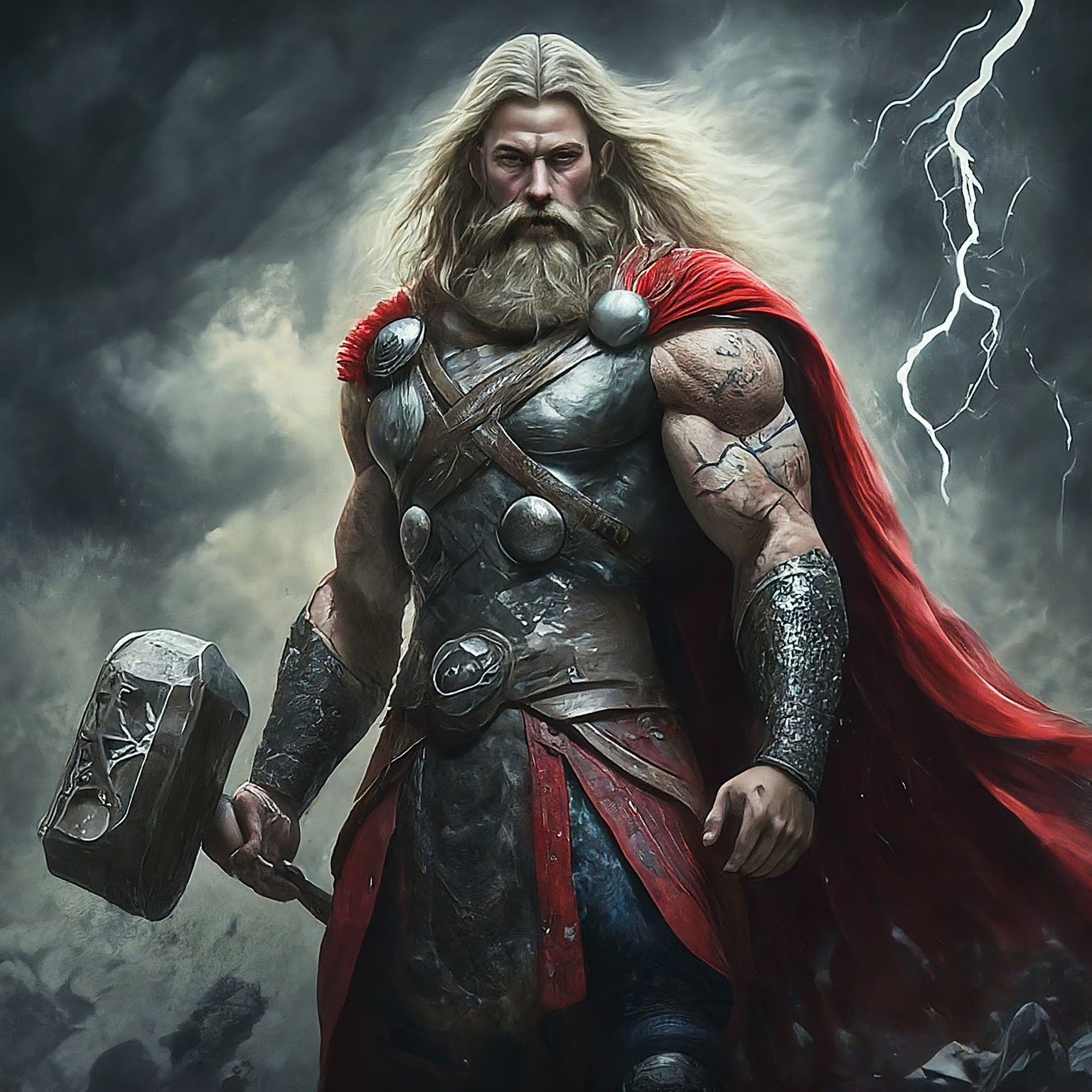 Deus Thor, um dos deuses nórdicos.
