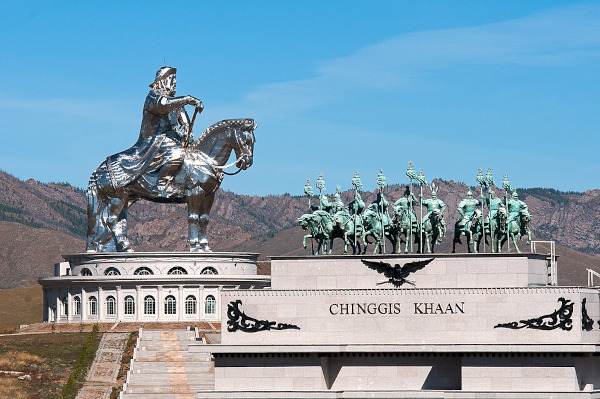 Estátua de Gengis Khan, na Mongólia.