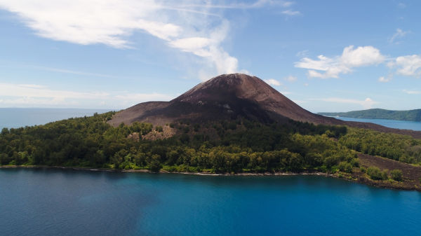 Vista do vulcão Krakatoa. [imagem_principal]