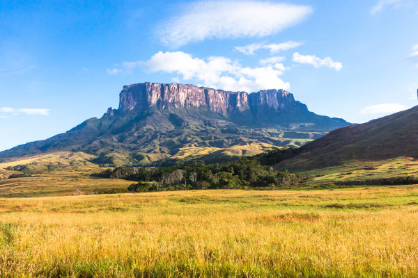 Monte Roraima, uma das feições mais emblemáticas do relevo da Venezuela.