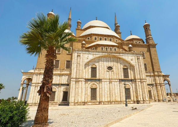 Mesquita histórica de Muhammad Ali em Cairo, no Egito, construída na primeira metade do século XIX.
