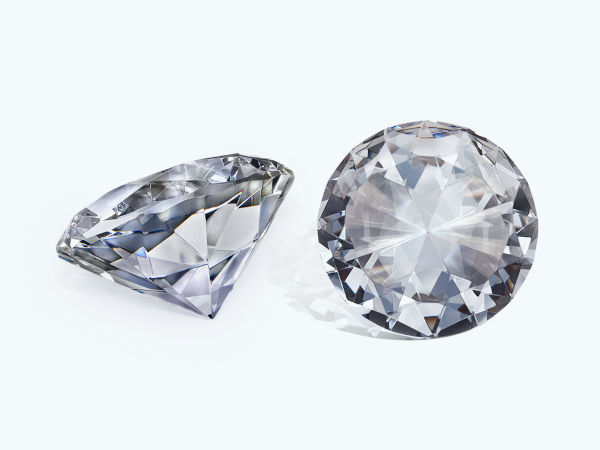 Dois diamantes.