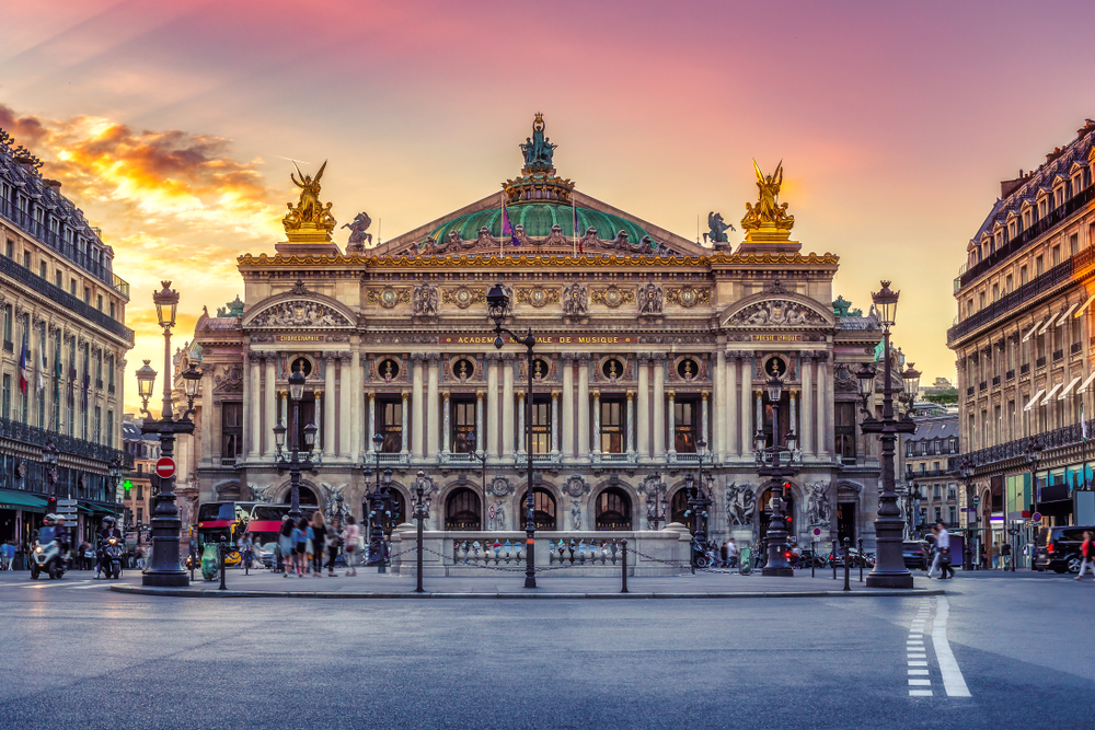 Palais Garnier, a Ópera de Paris, onde se passa “O Fantasma da Ópera”, de Gaston Leroux.