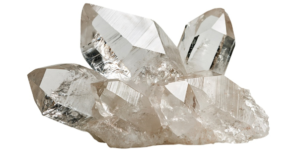 Quartzo, o mineral mais abundante da crosta terrestre. 