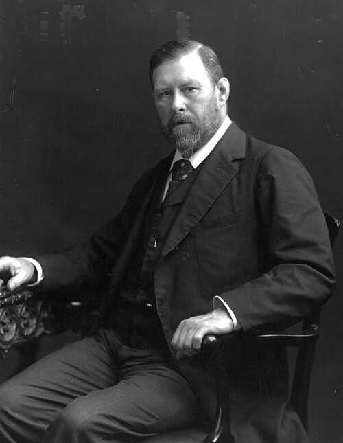 Fotografia de Bram Stoker, o autor de “Drácula”.