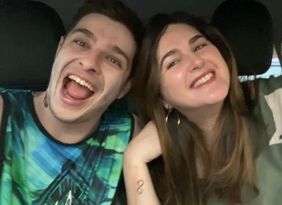 Raquel e seu filho Bruno