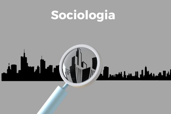 lupa sobre cidade abaixo do texto "sociologia"